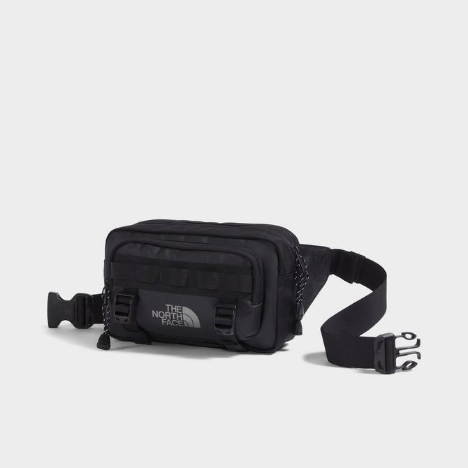 Front view of The North Face Base Camp Lumbar Pack in TNF Black/Asphalt Grey Click to zoom