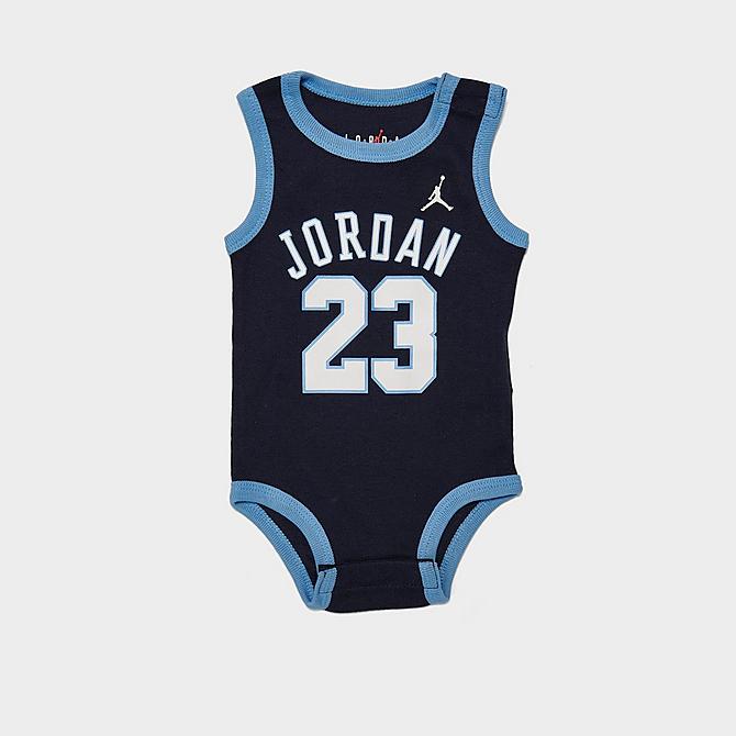 Left view of Infant Jordan Jersey 5-Piece Box Set in University Blue Click to zoom
