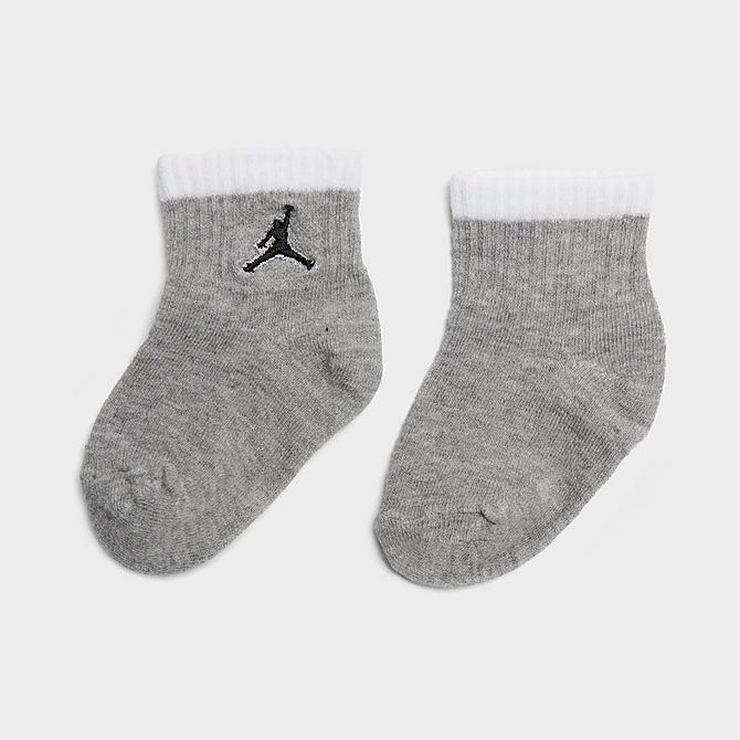 Alternate view of Infant Jordan Ankle Gripper Socks (6-Pack) in Grey/Black/Red/White Click to zoom