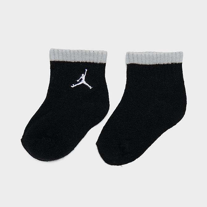 Alternate view of Infant Jordan Ankle Gripper Socks (6-Pack) in Grey/Black/Red/White Click to zoom
