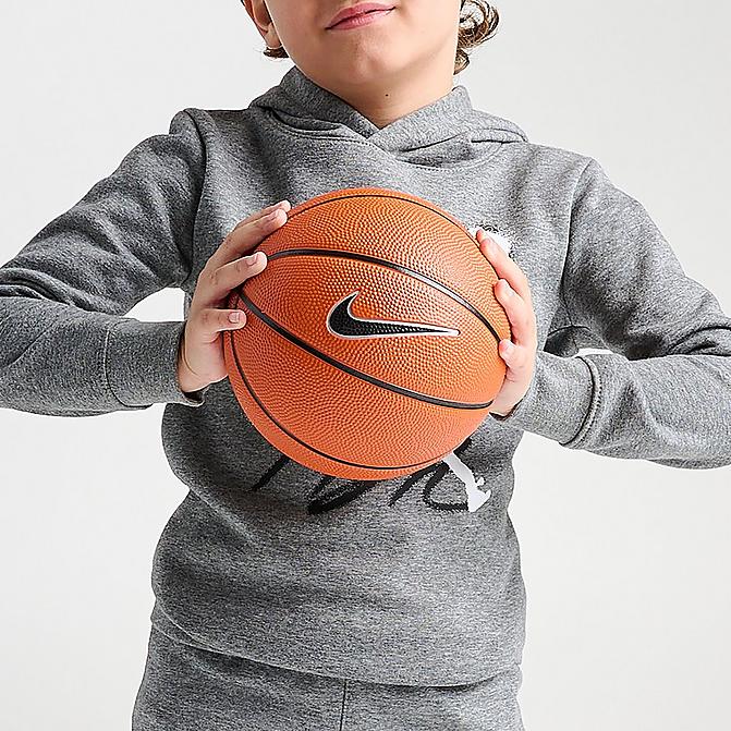 Right view of Kids' Nike Skills Basketball in Amber/Black/White/Black Click to zoom