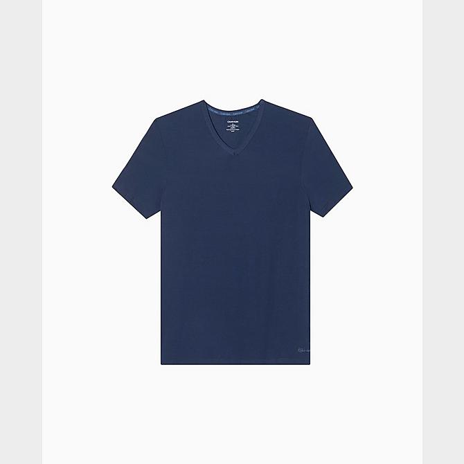 Alternate view of Men's Calvin Klein Ultra-Soft Modal V-Neck T-Shirt in Navy Click to zoom