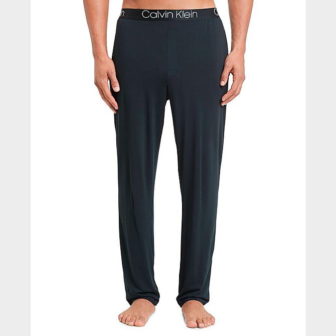 Alternate view of Men's Calvin Klein Ultra-Soft Modal Stretch Lounge Pants in Black Click to zoom