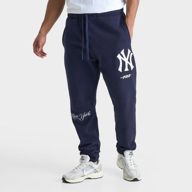 Men s Pro Standard New York Yankees MLB Logo Fleece Jogger Pants Finish Line