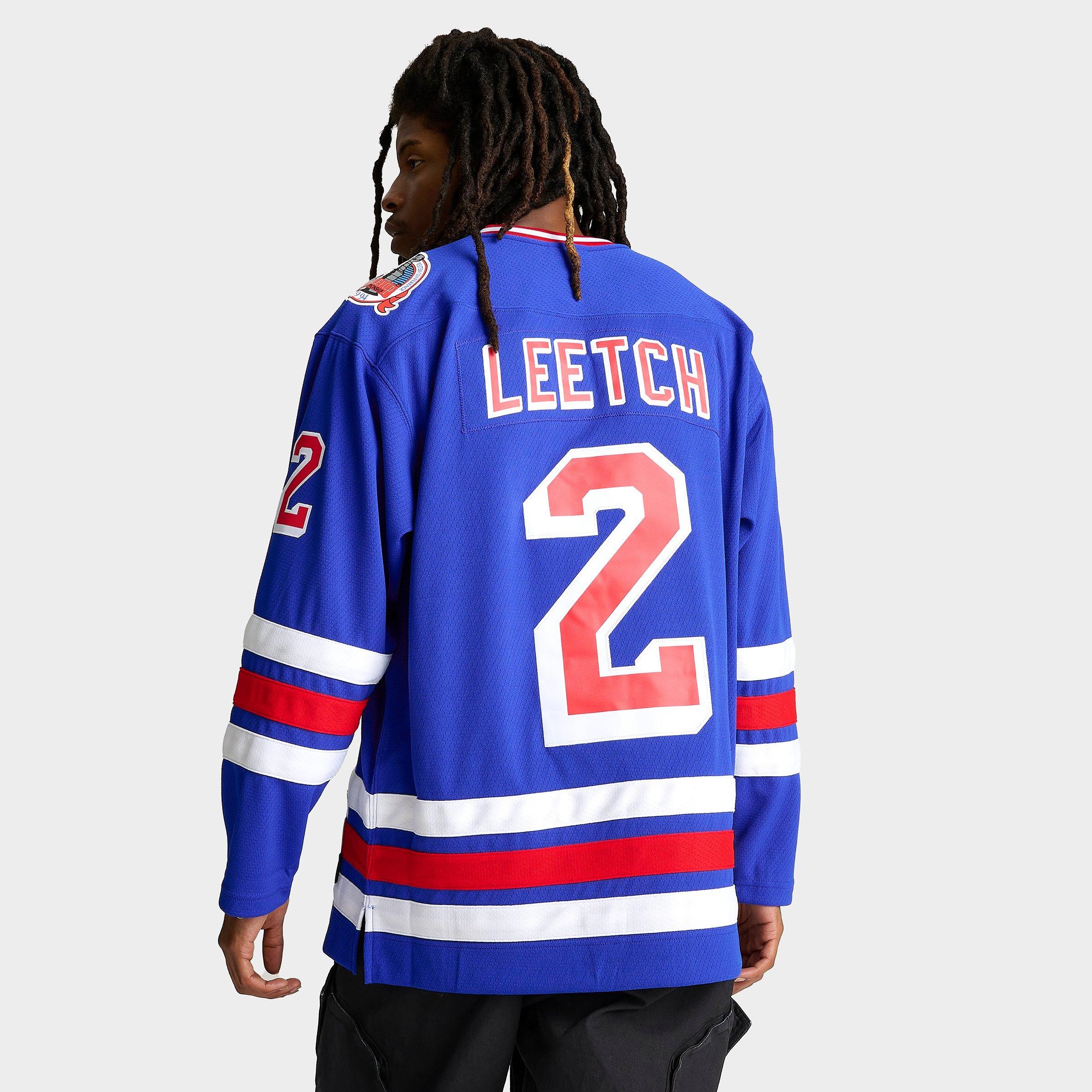 New York Rangers No2 Brian Leetch Blue CCM Heroes of Hockey Alumni Stitched NHL Jersey