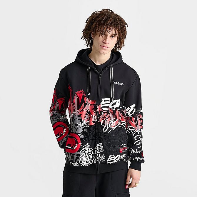Men's Ecko Graffiti Graphic Full-Zip Hoodie| Finish Line Men's Ecko Graffiti Graphic Full-Zip Hoodie| Finish Line