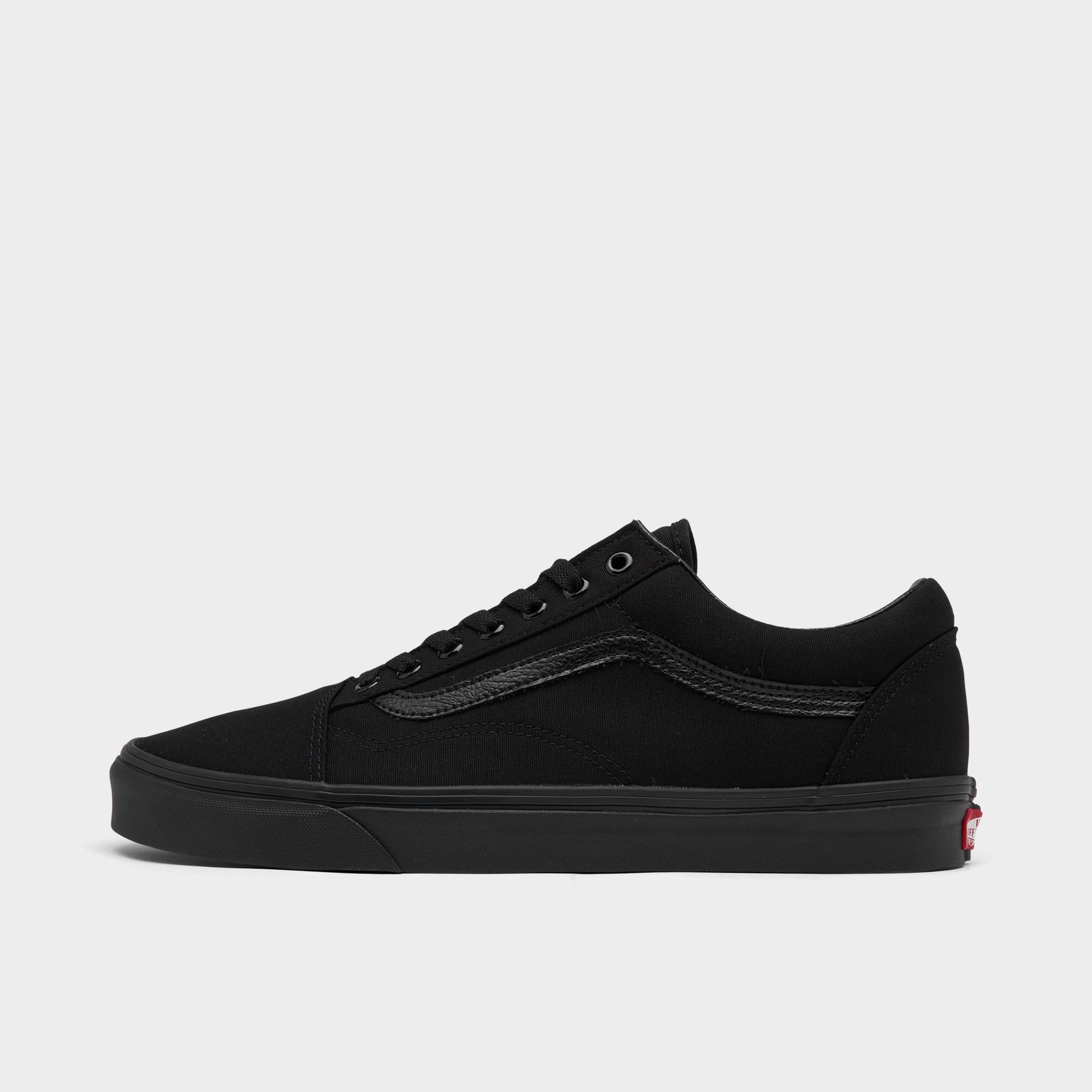 finish line black vans