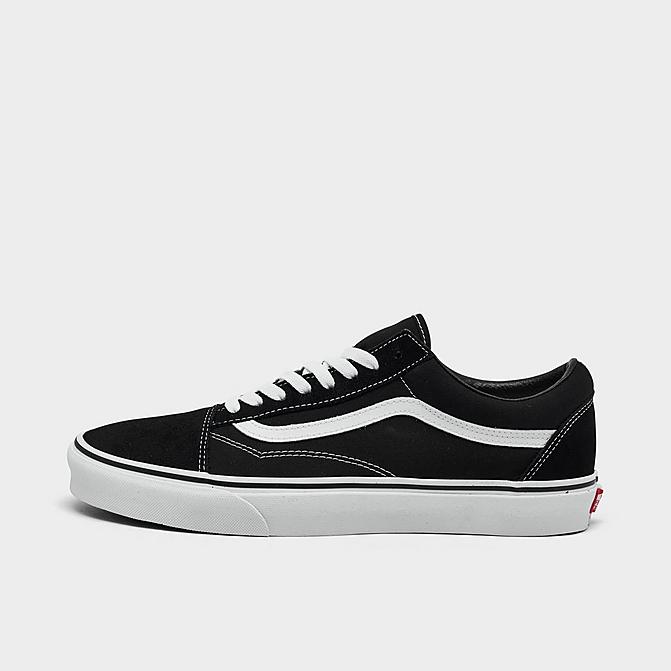 Right view of Vans Blanc de Blanc Old Skool Casual Shoes in Black Click to zoom