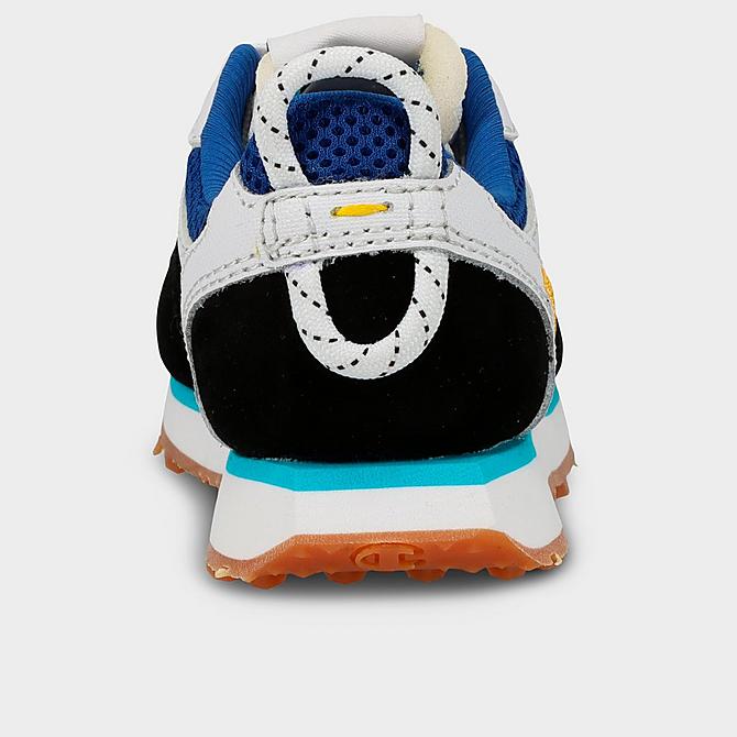 Left view of Kids' Toddler Champion Relay Casual Shoes in White/Blue/Multi Click to zoom