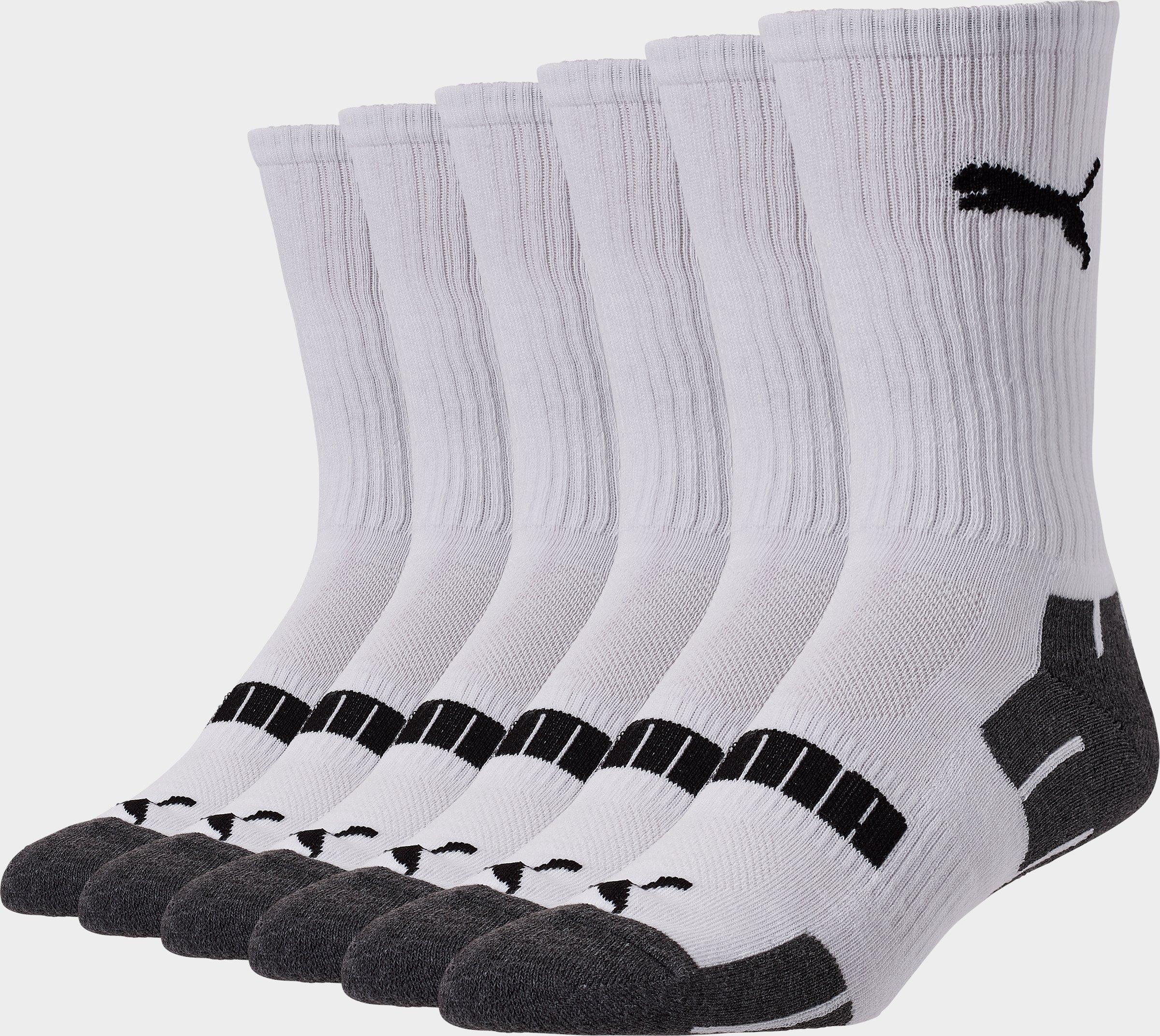 mens white puma socks