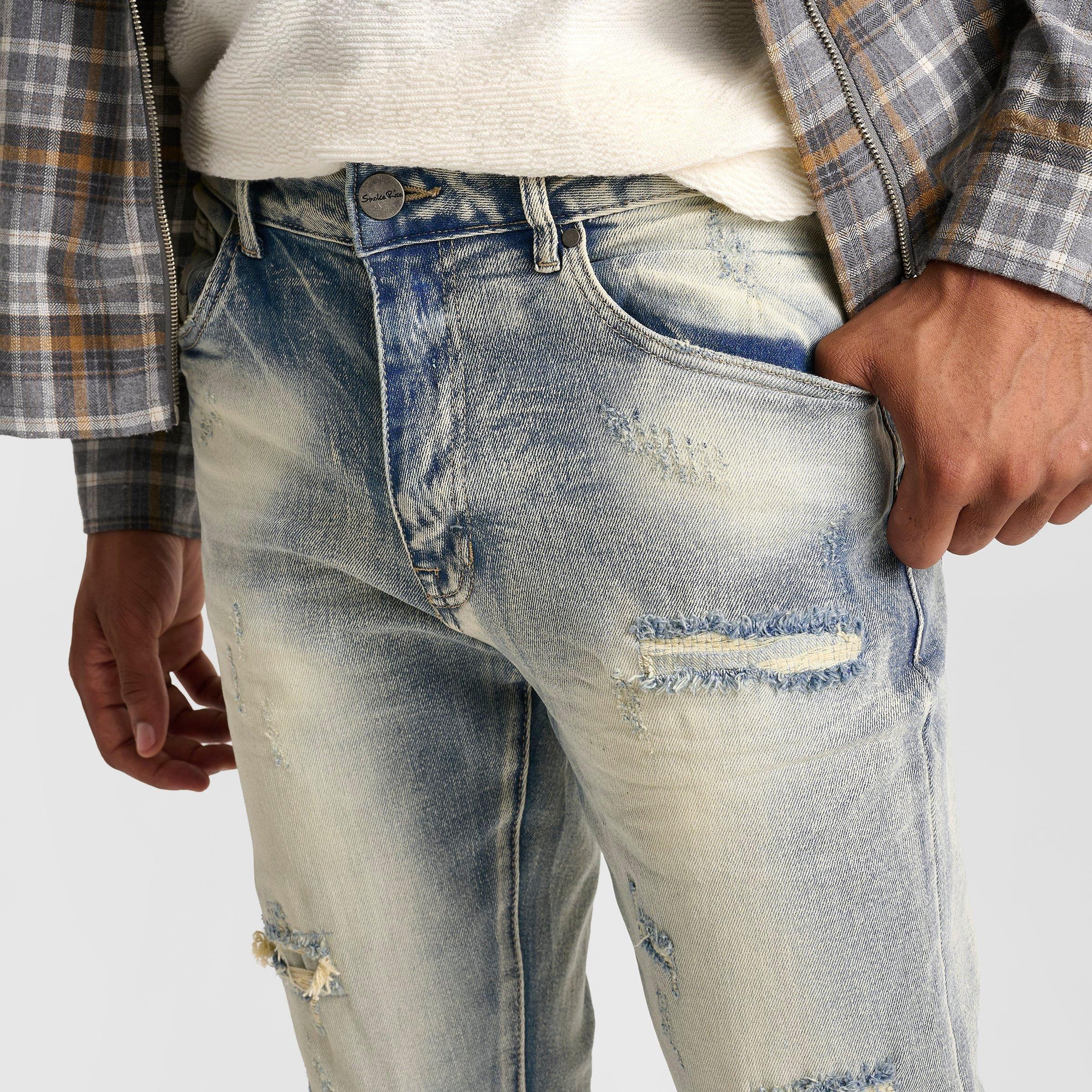 Men's Smoke Rise Lazy Stacked Flare Denim Jeans