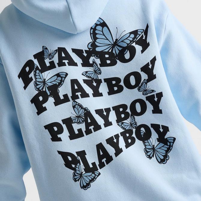 PLAYBOY プレイボーイ Tシャツ トップス バタフライ ガールプリントTシャツ メンズ PLAYBOY プレイボーイ ブランド