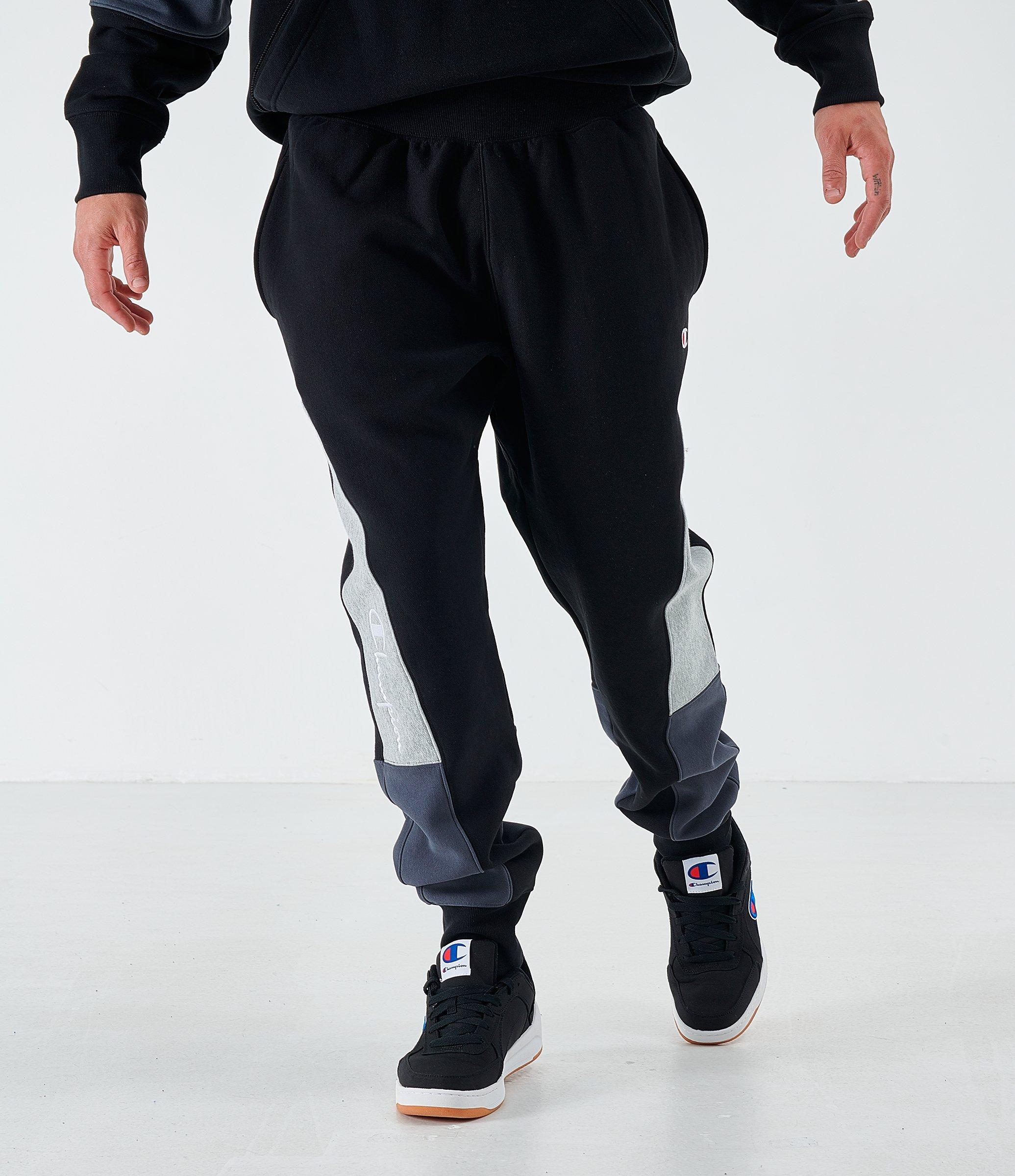 champion color block pants