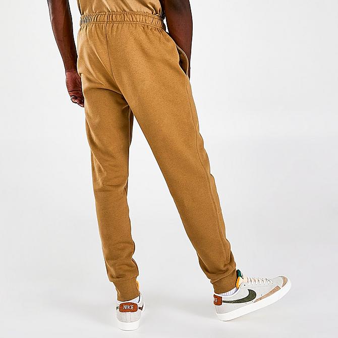 Back Right view of Men's Champion Classic Fleece Jogger Pants in Khaki Click to zoom