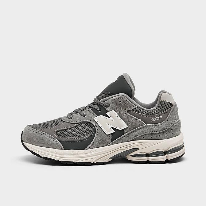Right view of Little Kids' New Balance 2002R Casual Shoes in Steel/Lead Click to zoom
