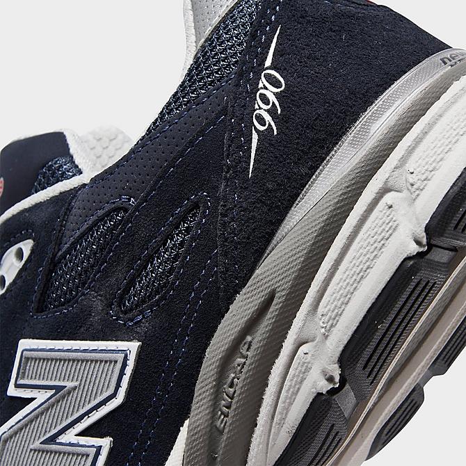 Front view of Little Kids' New Balance 990 V3 Casual Shoes in Navy/Grey Click to zoom