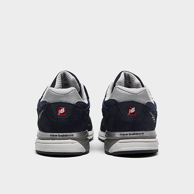 Left view of Little Kids' New Balance 990 V3 Casual Shoes in Navy/Grey Click to zoom