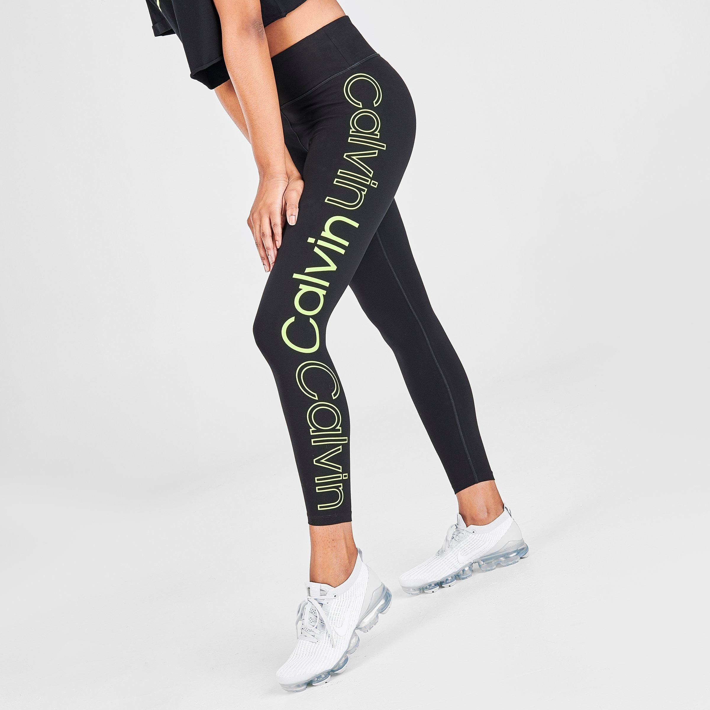 women's black calvin klein leggings