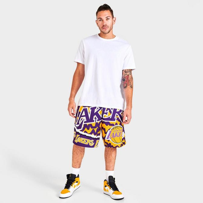 Men's Mitchell & Ness Los Angeles Lakers NBA Jumbotron 2.0 All-Over ...