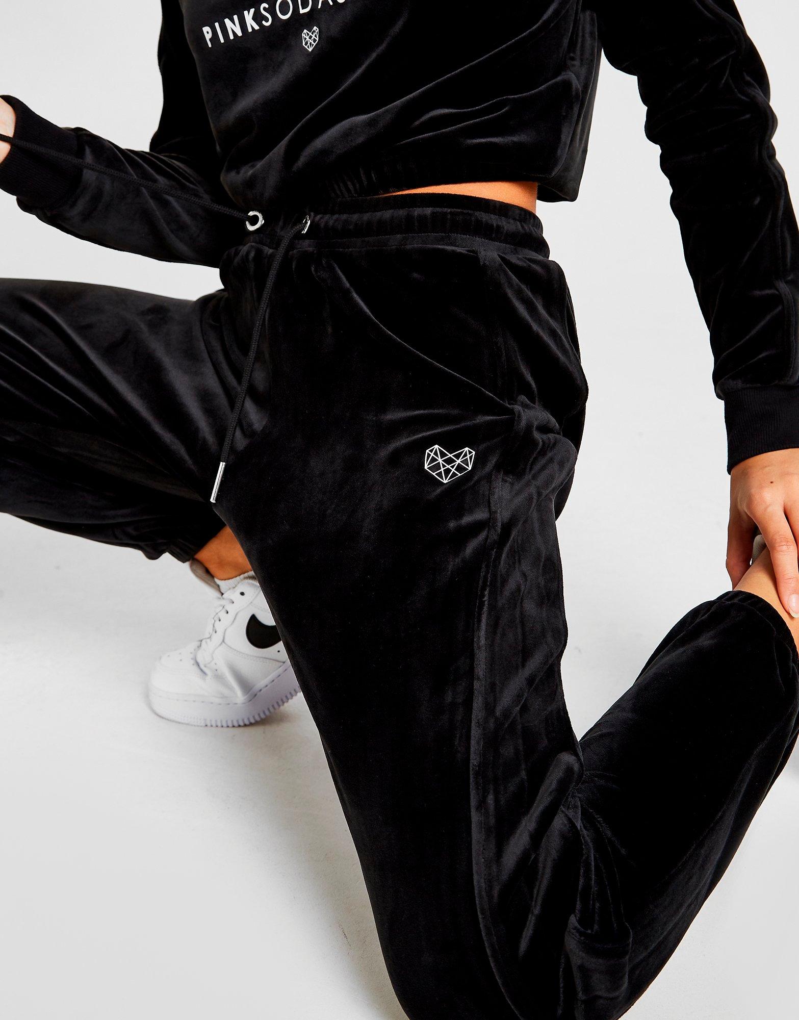 black velvet joggers womens
