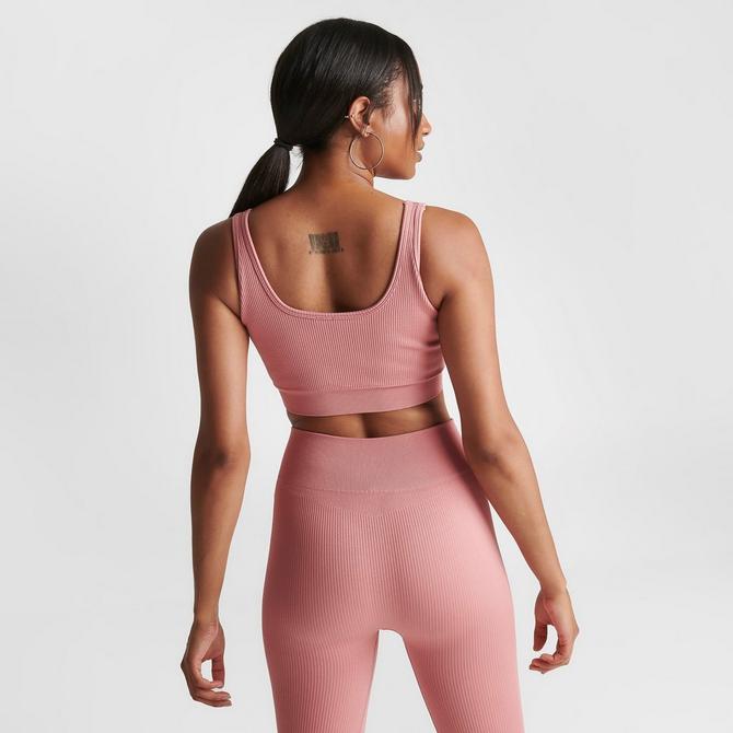 Women's Nike Indy Strappy Light-Support Padded Ribbed Longline Sports Bra