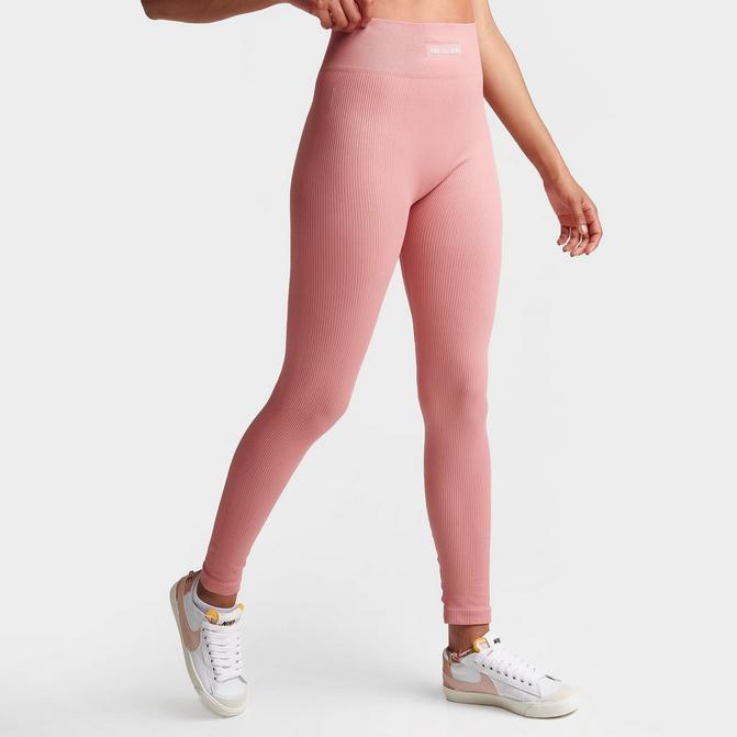 Women's Pink Soda Sport Ribbed Leggings