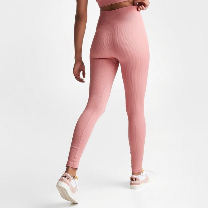 Pink Soda Sport Women's Gingham Tights Black / Optic White