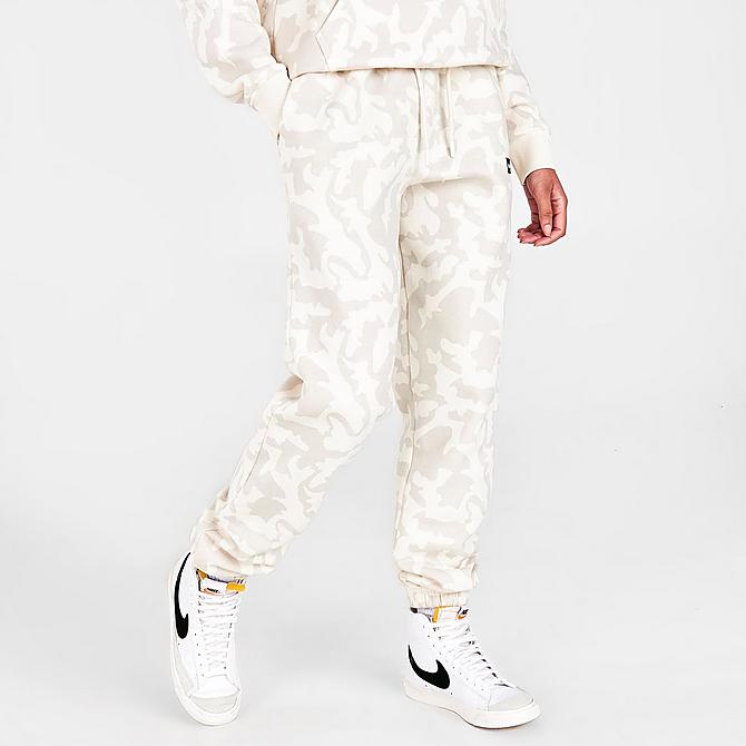 Back Left view of Women's Pink Soda Sport Haze Hue Jogger Pants in Off White/Grey Haze Click to zoom