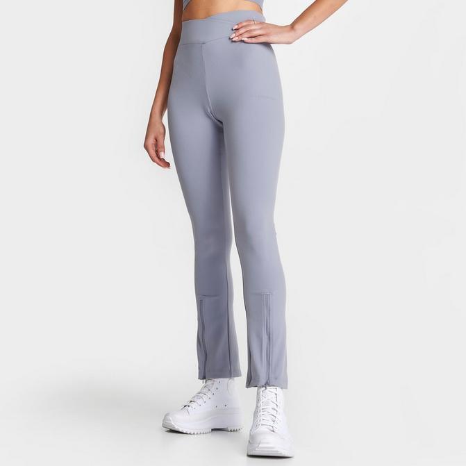 Women's Pink Soda Sport Ribbed Flare Leggings