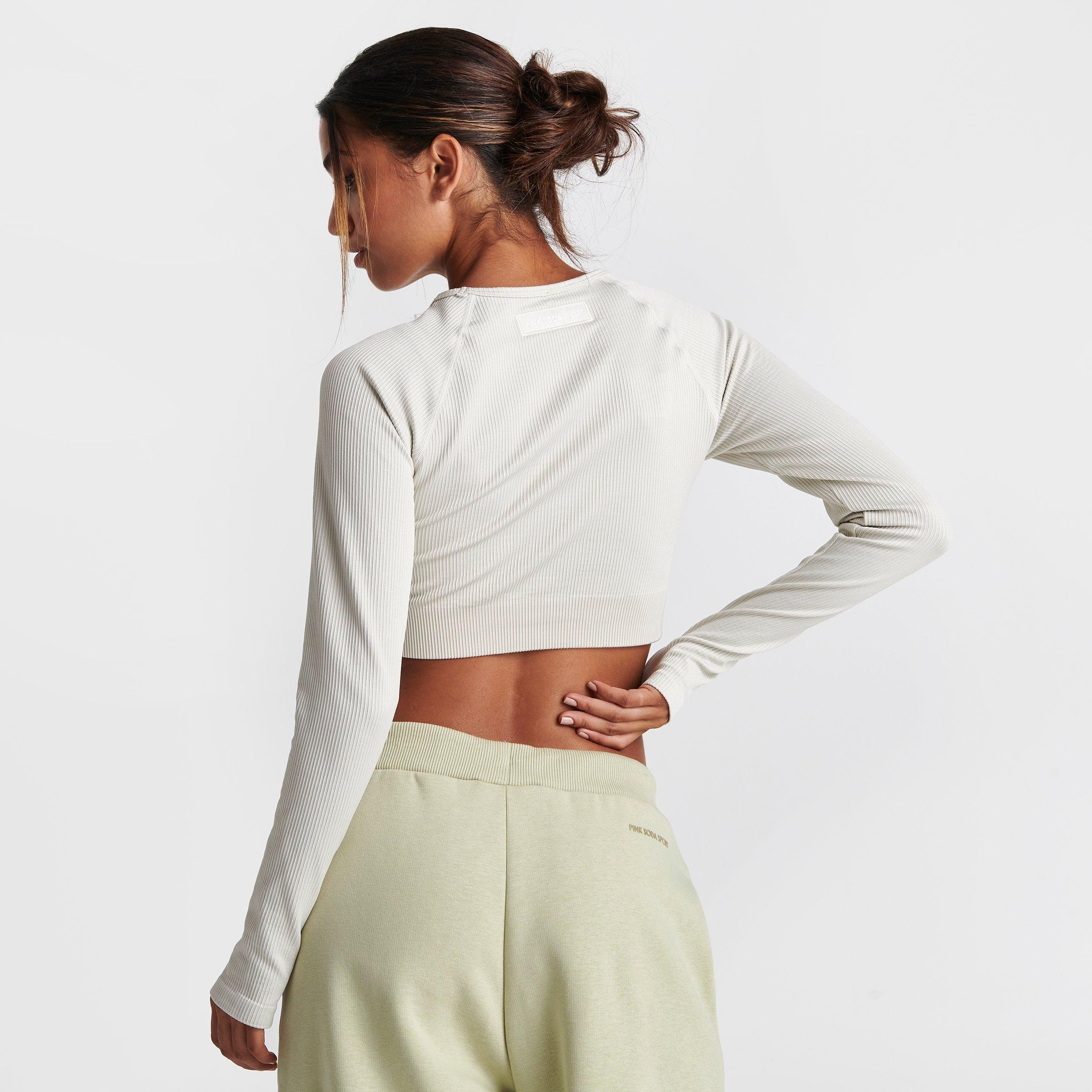 Supply and Demand Women s Pink Soda Sport Ribbed Seamless Long Sleeve T Shirt Connecticut Post Mall