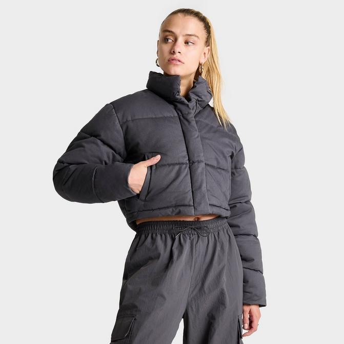 Ladies cropped shop puffer jacket