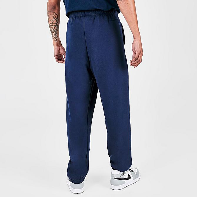 Back Right view of Men's Mitchell & Ness Georgetown Hoyas College Champs Jogger Pants in Navy Click to zoom