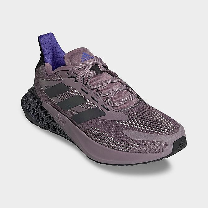 Three Quarter view of Women's adidas 4D FWD_Pulse Running Shoes in Legacy Purple/Core Black/Carbon Click to zoom