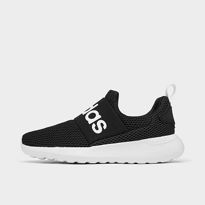Right view of Big Kids' adidas Essentials Lite Racer Adapt 4.0 Casual Shoes in Black/White Click to zoom