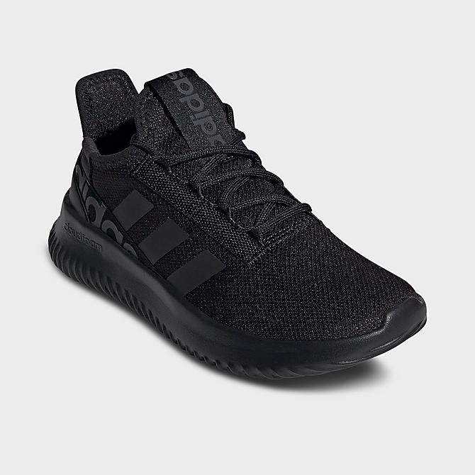 Three Quarter view of Big Kids' adidas Kaptir 2.0 Casual Shoes in Core Black/Core Black/Carbon Click to zoom