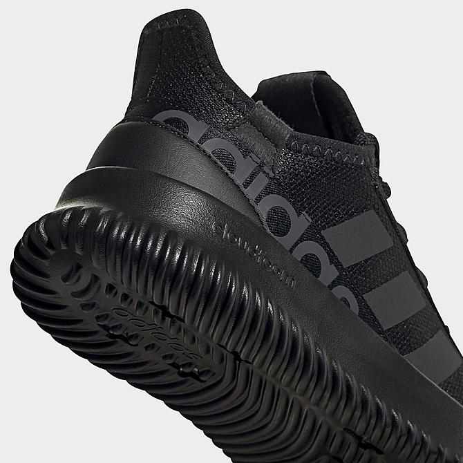 Front view of Big Kids' adidas Kaptir 2.0 Casual Shoes in Core Black/Core Black/Carbon Click to zoom