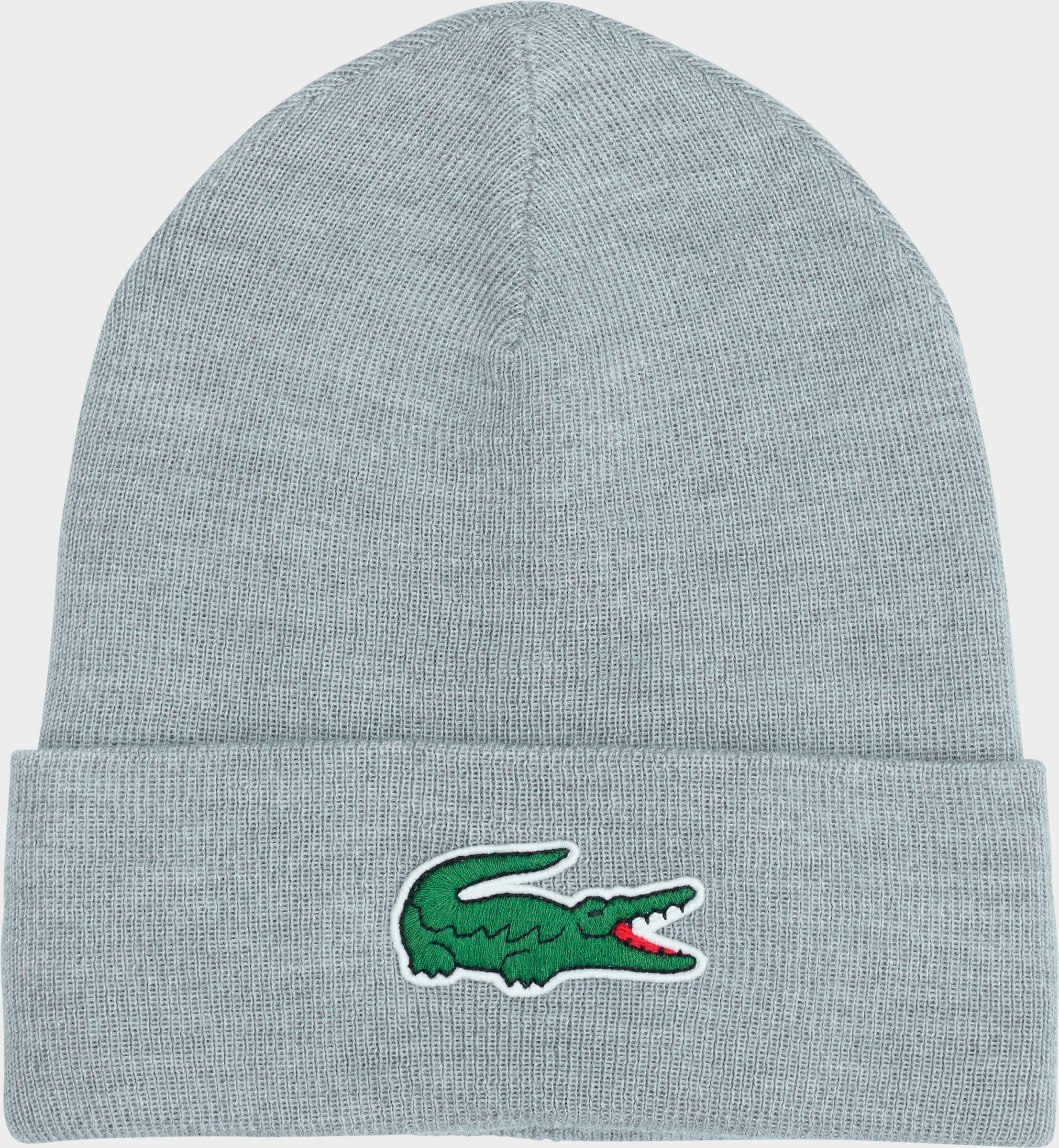 grey lacoste beanie