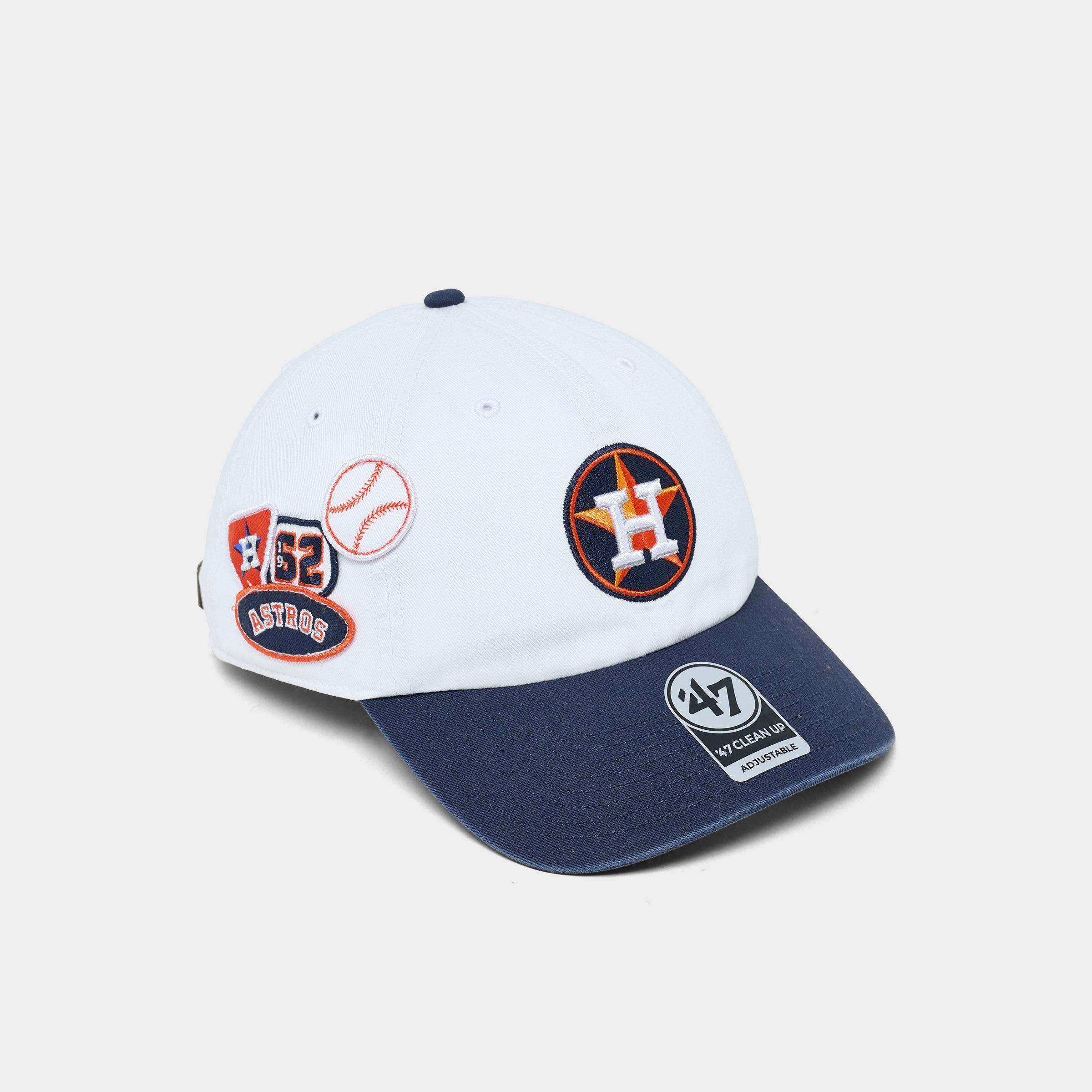 47 Houston Astros MLB Badges Clean Up Strapback Hat | Finish Line