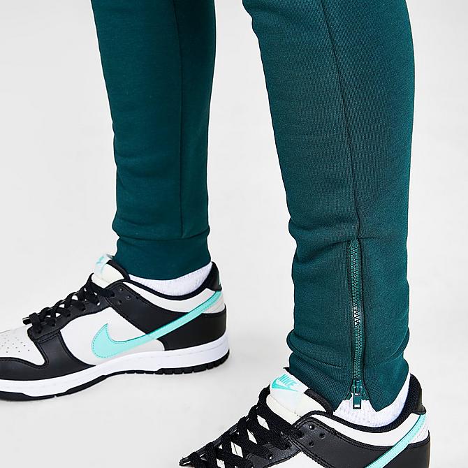 On Model 6 view of Boys' Rascal Essentials Jogger Pants in Jade Click to zoom