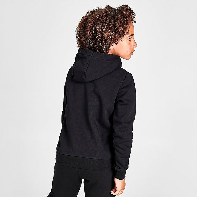 Back Right view of Boys' Rascal Gamma Hoodie in Black Click to zoom