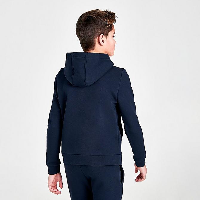 Back Right view of Boys' Rascal Vortex Pullover Hoodie in Navy Click to zoom