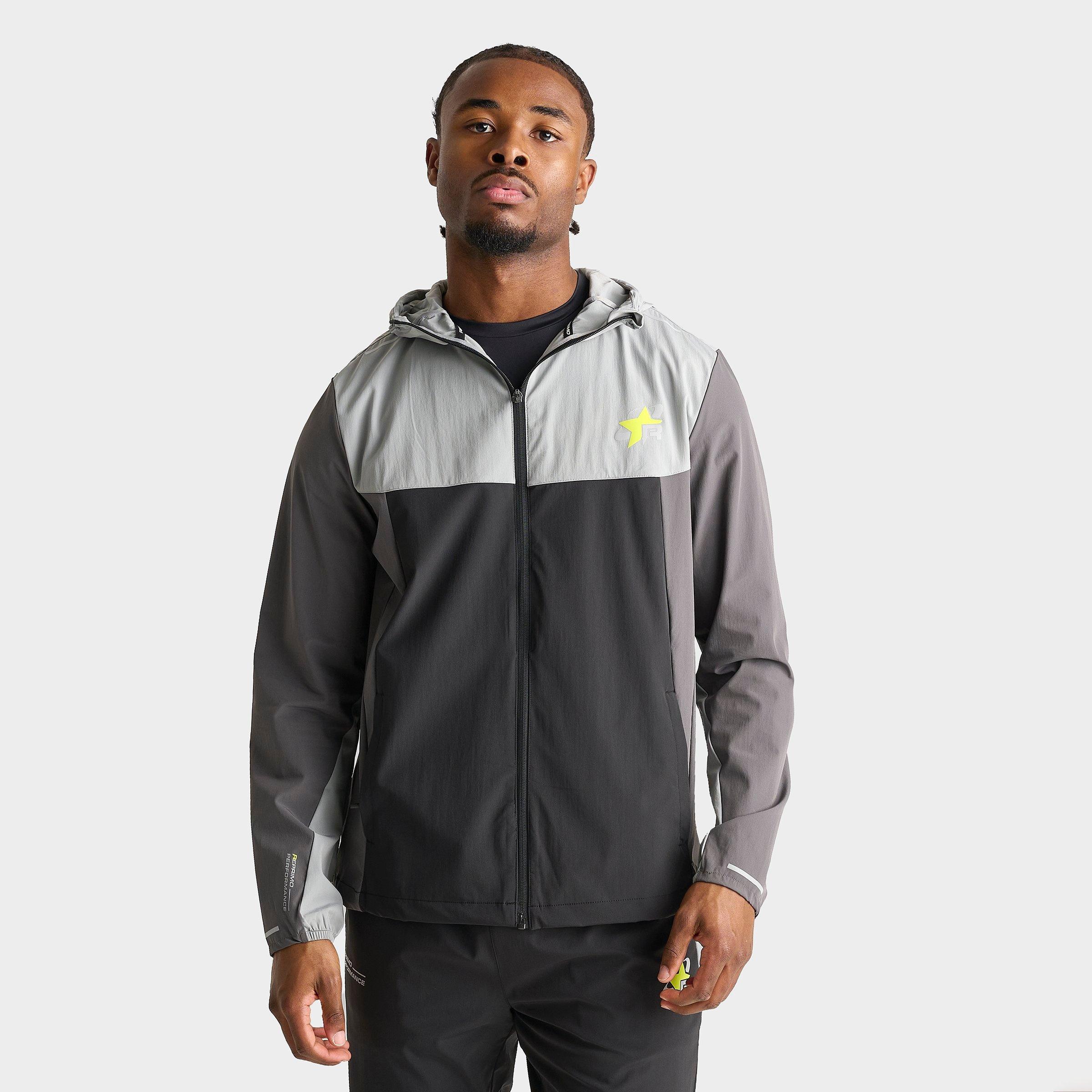 REPRIMO Men s Performance Flight Windbreaker Jacket in Black Neon Size 2XL