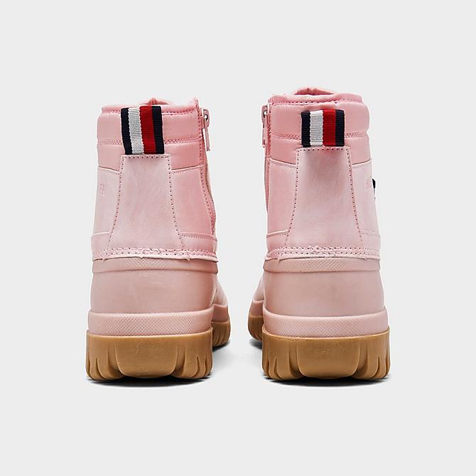 Left view of Girls' Little Kids' Tommy Hilfiger Duck Boots in Pink Click to zoom