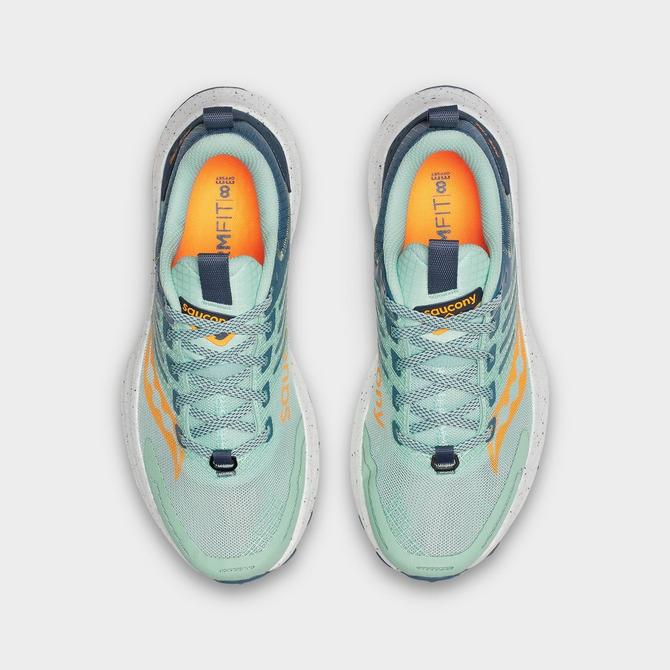 Back view of Women's Saucony Ride TR2 Running Shoes in Jade/Mirage Click to zoom