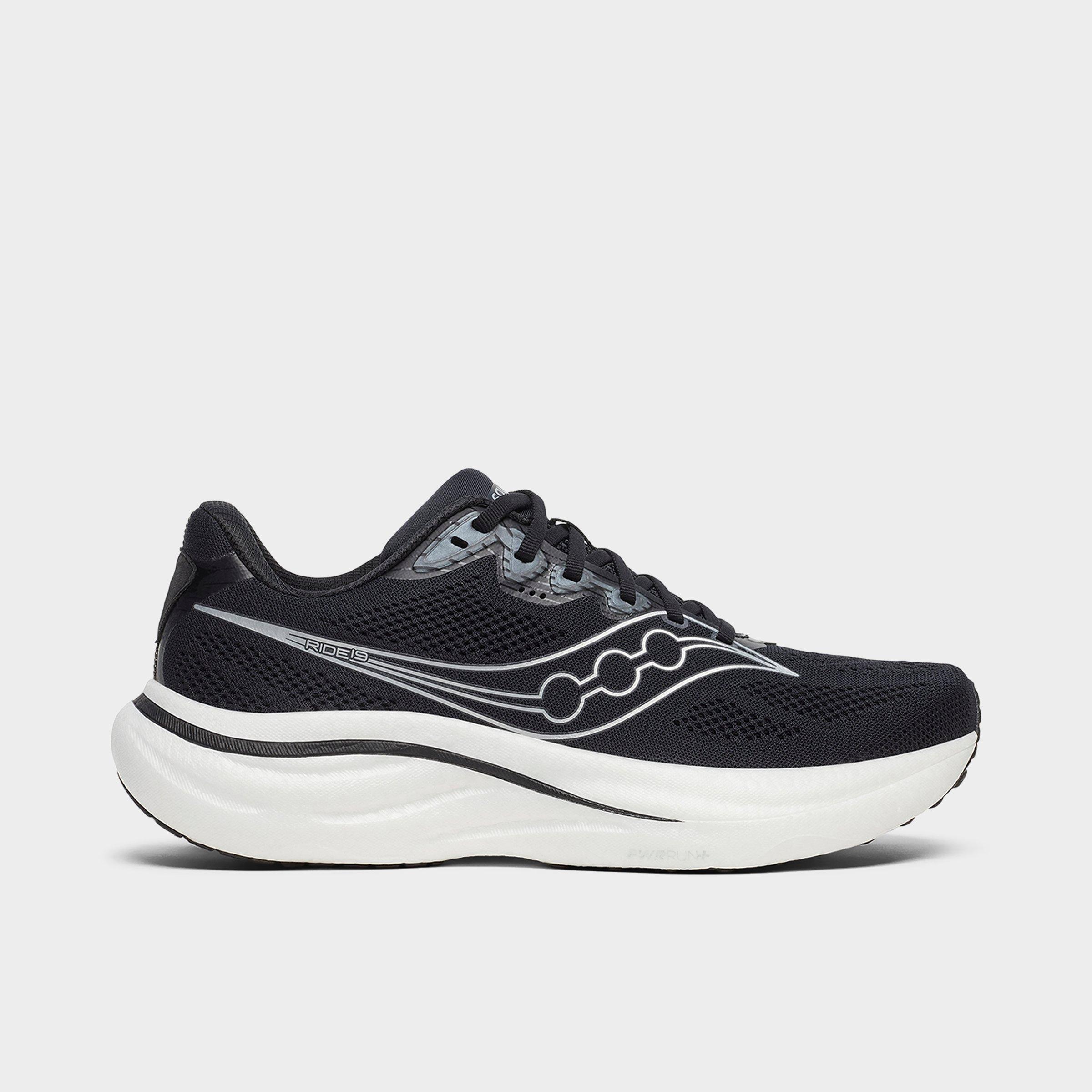 Saucony Ride 14 Mens Running Shoes Black Gum S20650-45 Size 10.5 Saucony Ride 14 Wide Charcoal W for sale | eBay main image 2