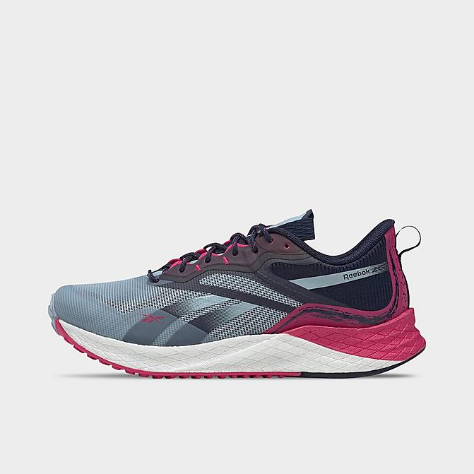 Right view of Women's Reebok Floatride Energy 3 Adventure Trail Running Shoes in Gable Grey/Pursuit Pink/Vector Navy Click to zoom