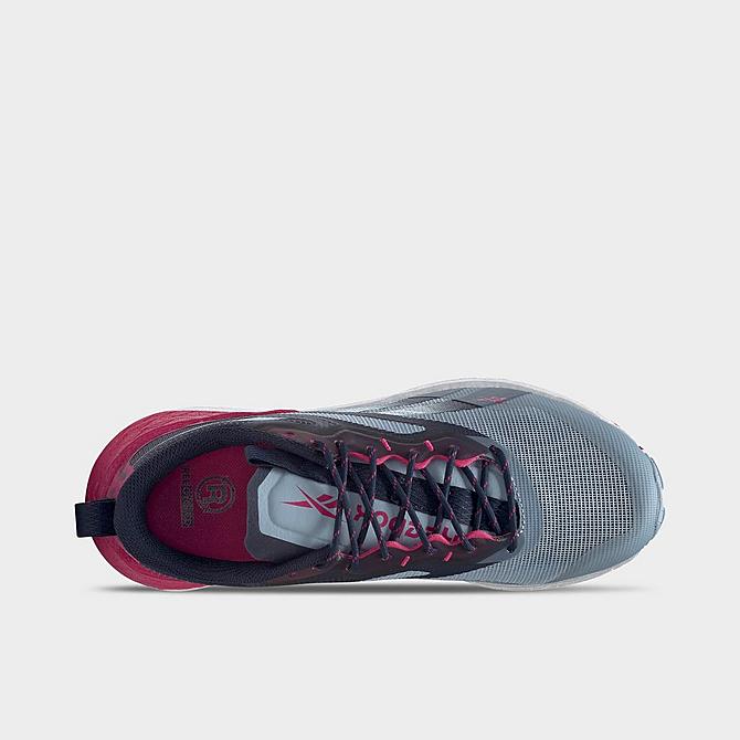 Back view of Women's Reebok Floatride Energy 3 Adventure Trail Running Shoes in Gable Grey/Pursuit Pink/Vector Navy Click to zoom