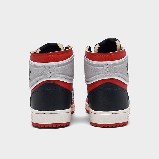 Left view of Men's adidas Originals Top Ten Casual Shoes in Cloud White/Legend Ink/Red Click to zoom