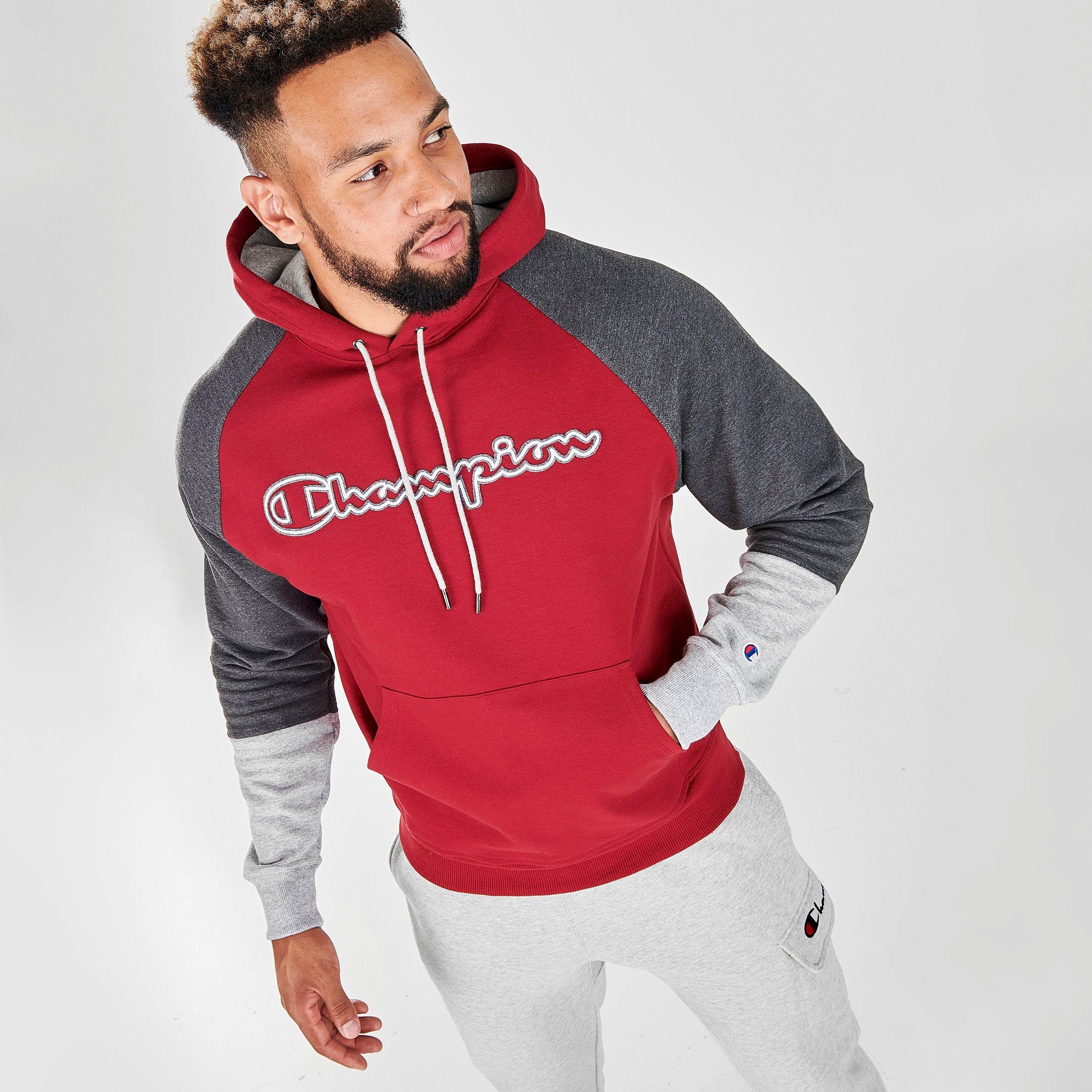 champion colorblock hoodie sweatshirt