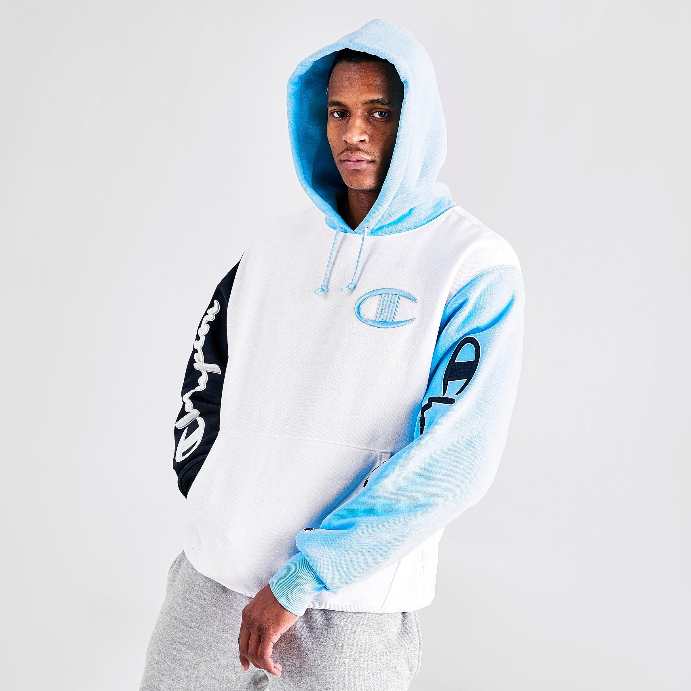 champion colorblock hoodie mens